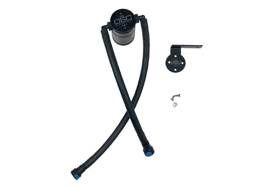J&L 19-25 Chevrolet Silverado/GMC Sierra 1500 5.3L V8 Driver Side Oil Separator 3.0 - Black Anodized