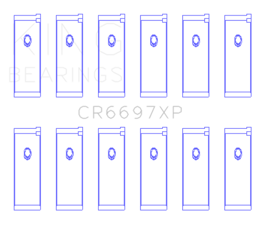 King Engine Bearings Nissan RB25/RB26 (Size STD) Performance Rod Bearing Set - Size STD