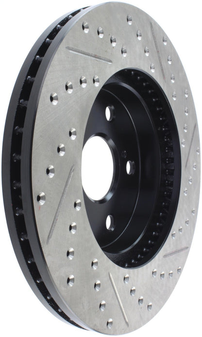 StopTech 02 Lexus ES 250/300/330/350 / 05-07 Toyota Avalon Slotted & Drilled Right Front Rotor