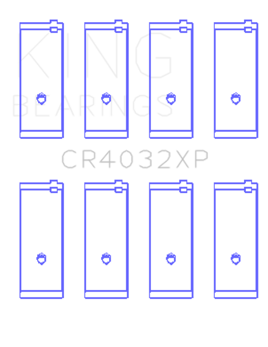 King Engine Bearings Toyota 4AGE 4AGZE 16V 1.6L Performance Rod Bearing Set - Size STD