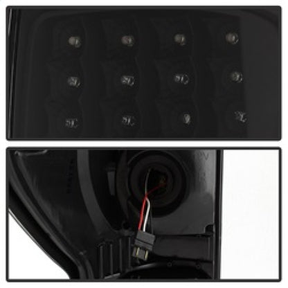 xTune Toyota Tundra 07-13 LED Tail Lights Black ALT-ON-TTU07-LED-BK