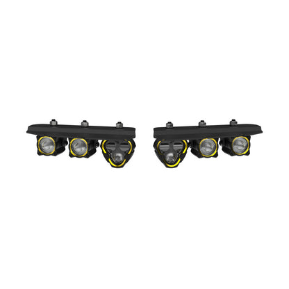 KC HiLiTES 2021+ Ford Bronco FLEX ERA 3 Dual Mode SAE Fog Light Pocket Kit