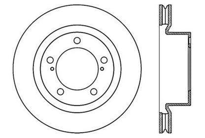 Stoptech 08-11/13-18 Toyota Land Cruiser Front Premium High Carbon Cryo Brake Rotor