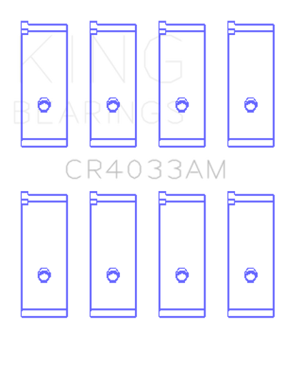 King Acura SOHC 16 Valve/Honda SOHC 16 Valve/DOHC 16 Valve Rod Bearing Set - Size STD