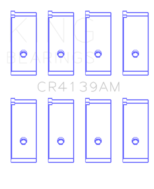 King Honda 91CI/1.5L D15A2/D15A3/D15B1/D15B2/D15B7/D15B8/D15Z1 Rod Bearing Set - Size STD