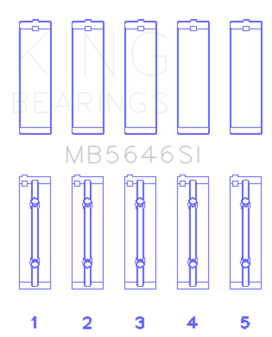 King Engine Bearings Toyota 1AZFE/2AZFE Main Bearing Set
