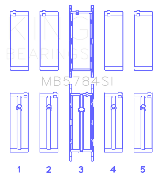 King Engine Bearings 13-15 BMW 320i Main Bearing Set