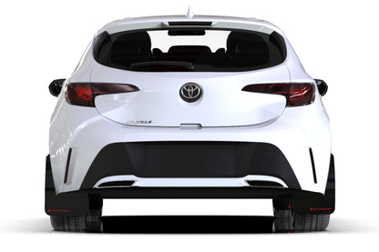 Rally Armor 18-25 Toyota Corolla Hatchback Red UR Mud Flap w/White Logo