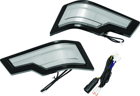 Kuryakyn Tracer Tour Pak Rear Lights Black Smoke Lens