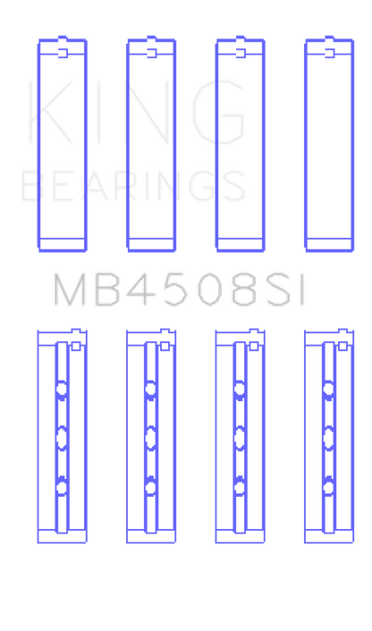 King Engine Bearings Acura J30A/J32A/J35A/J35Z Performance Main Bearing Set - Size STD