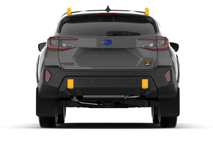 Rally Armor 24-25 Subaru Crosstrek (Wilderness Only) Black UR Mudflap W/Wild-Orange Logo No Drill Re