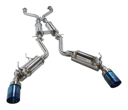 HKS 09-21 Nissan 370z Dual Hi-Power Ti. Tip Catback Exhaust (SUS304 NO COATING)
