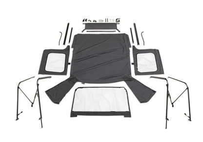 Rampage 86-95 Jeep Wrangler CJ7/YJ Complete Top - Black Diamond