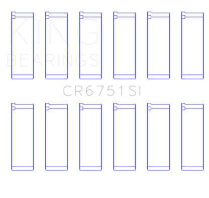 King Engine Bearings 97-07 Ford 2.5L/2.9L/3.0L (Size STD) Rod Bearing Set