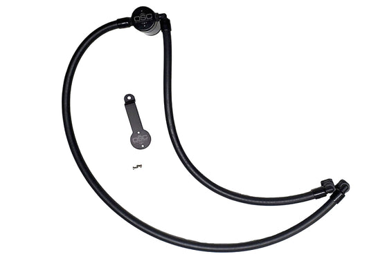 J&amp;L 20-25 Jeep Wrangler 2.0L Driver Side Oil Separator 3.0 - Black Anodized