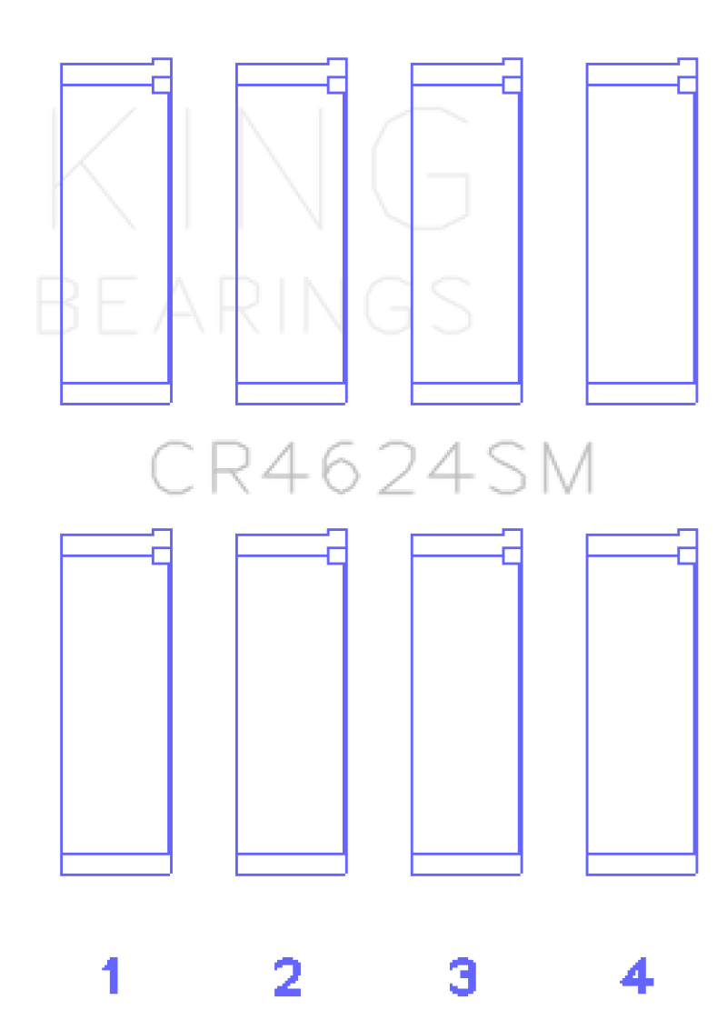 King Engine Bearings Hyundai G4KE/G4KC Rod Bearings (Set of 4)
