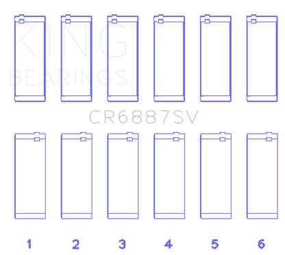 King Engine Bearings BMW B58B30A Performance Rod Bearing Set