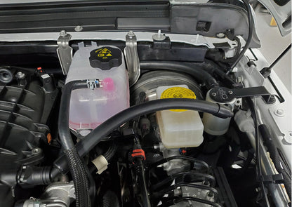 J&amp;L 18-25 Jeep Wrangler JL 3.6L Driver Side Oil Separator 3.0 - Clear Anodized