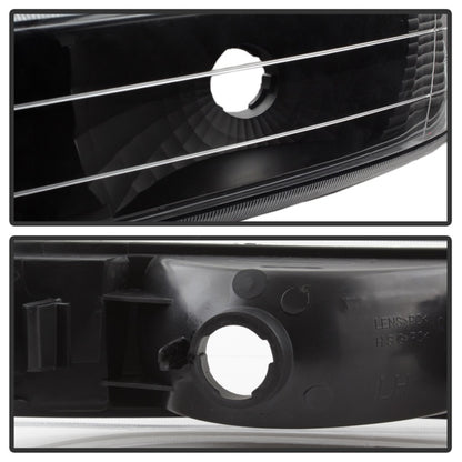 xTune Chevy Tahoe 00-06 Amber Crystal Headlights w/ Bumper Lights Black HD-JH-CSIL99-SET-AM-BK