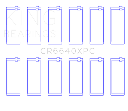 King Engine Bearings BMW M20 & M50 2.0L/2.5L/2.7L Coated Performance Rod Bearing Set